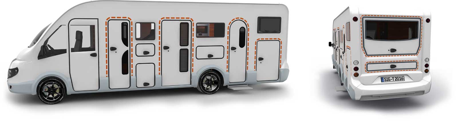 Satisfied tegos customers with Laika caravans and RVs